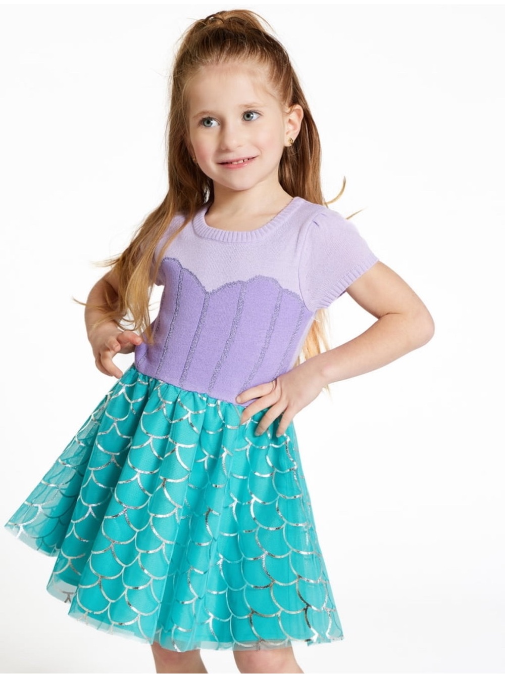Disney Toddler Girls Little Mermaid Cosplay Dress sz 3T
